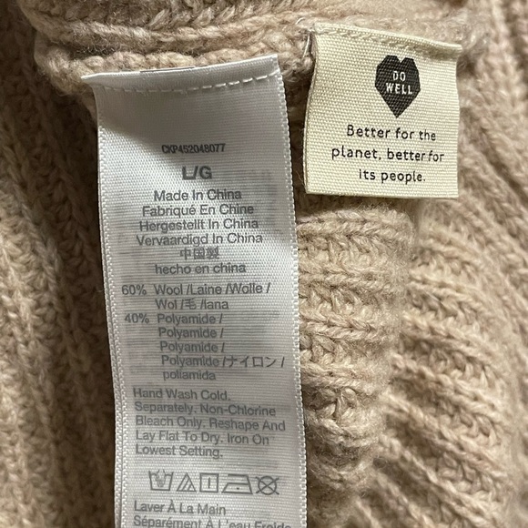 NWT Madewell Wool Tipped Forrest V-Neck Sweater - Picture 7 of 8